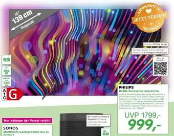 EP PHILIPS OLED-Fernseher 550LED708 Angebot