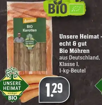 Edeka Neukauf Unsere Heimat echt & gut Bio Möhren 1kg Beutel Angebot