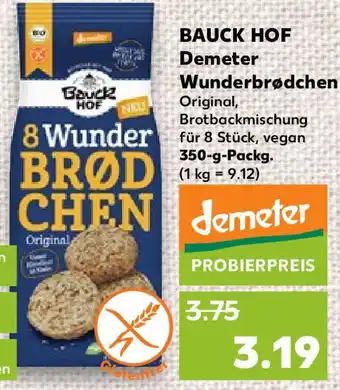 Kaufland BAUCK HOF Demeter Wunderbrødchen 350 g Packg. Angebot