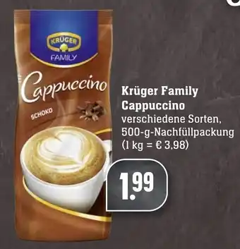 Edeka Neukauf Krüger Family Cappuccino 500g Angebot