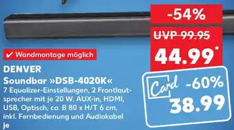 Kaufland DENVER Soundbar ,,DSB-4020K" Angebot