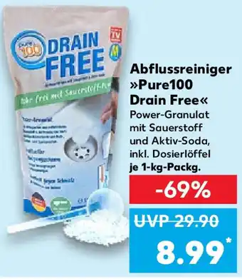 Kaufland Abflussreiniger Pure 100 Drain Free 1 kg Packg. Angebot