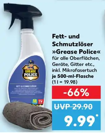 Kaufland Fett und Schmutzlöser Grease Police 500 ml Flasche Angebot