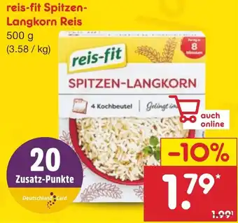 Netto Marken-Discount reis-fit Spitzen Langkorn Reis 500 g Angebot