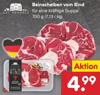 Netto Marken-Discount GUT PONHOLZ Beinscheiben vom Rind 700 g Angebot