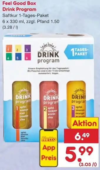 Netto Marken-Discount Feel Good Box Drink Program 6x330 ml Angebot