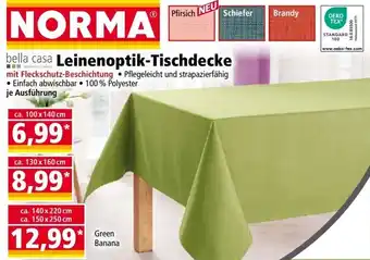 Norma bella casa Leinenoptik-Tischdecke Angebot