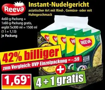 Norma Reeva Instant-Nudelgericht 4x60 g Angebot