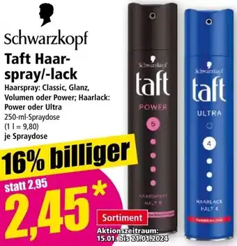 Norma Schwarzkopf Taft Haarspray/lack 250 ml Angebot