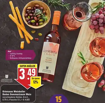 Edeka Neukauf Ortenauer Weinkeller Baden Sommertraum Wein 0,75L Angebot