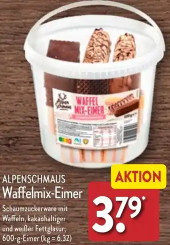 Aldi Nord ALPENSCHMAUS Waffelmix-Eimer 600 g Angebot