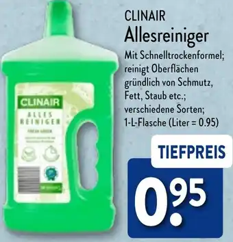 Aldi Nord CLINAIR Allesreiniger 1 L Flasche Angebot