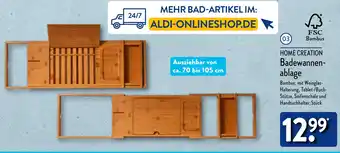 Aldi Nord HOME CREATION Badewannenablage Angebot