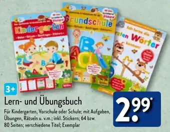 Aldi Nord Lern und Übungsbuch Angebot