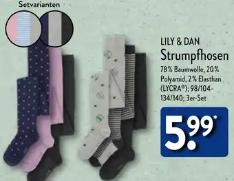 Aldi Nord LILY & DAN Strumpfhosen Angebot