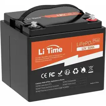 ManoMano Litime 12v 50ah batterie lifepo4 akku lithium 640wh emit max.15000 zyklen und 10 jahre lebensdauer, eingebautes 50a bms ideal Angebot