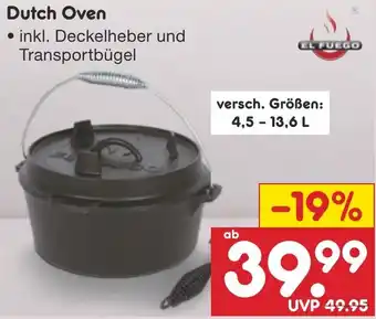 Netto Marken-Discount EL FUEGO Dutch Oven Angebot