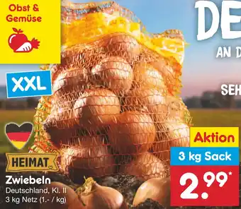 Netto Marken-Discount HEIMAT Zwiebeln 3 kg Netz Angebot