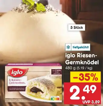 Netto Marken-Discount iglo Riesen Germknödel 480 g Angebot