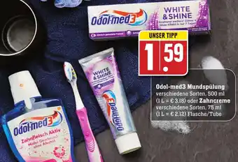 Edeka Neukauf Odol Med 3 Mundspülung 500ml oder Zahncreme 75ml Angebot