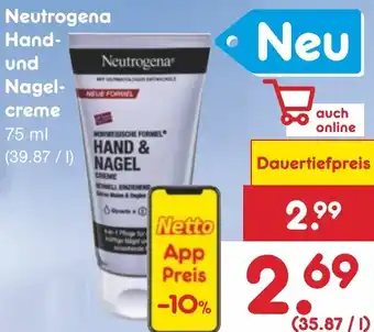 Netto Marken-Discount Neutrogena Hand und Nagelcreme 75 ml Angebot