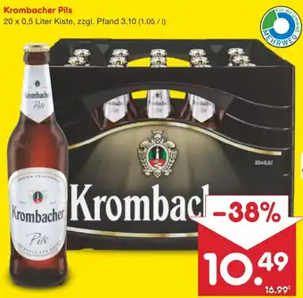 Netto Marken-Discount Krombacher Pils 20 x 0,5 Liter Kiste Angebot