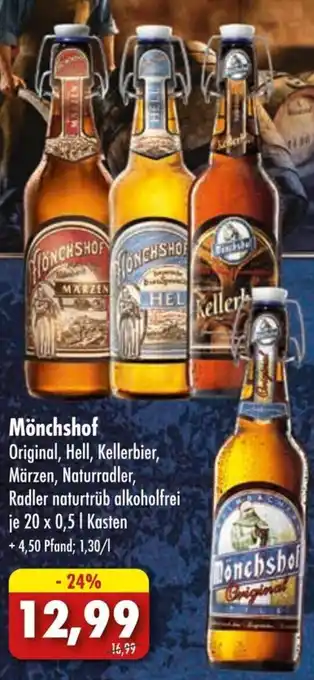 Lösch Depot Mönchshof 20 x 0,5 L Kasten Angebot