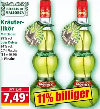 Norma HIERBAS DE MALLORCA Kräuterlikör 0,7 L Flasche Angebot