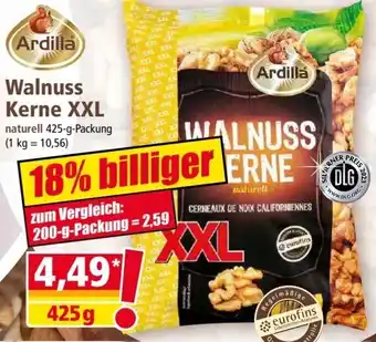 Norma Ardilla Walnuss Kerne XXL 425 g Packung Angebot