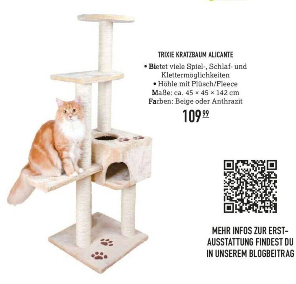 TRIXIE KRATZBAUM ALICANTE Angebot bei Kölle Zoo