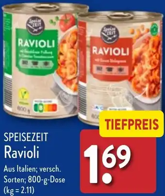 Aldi Nord SPEISEZEIT Ravioli 800 g Dose Angebot