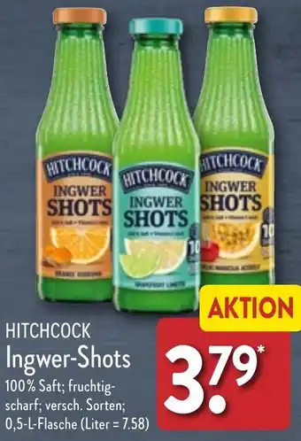 Aldi Nord HITCHCOCK Ingwer-Shots 0,5 L Flasche Angebot