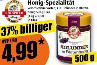 Norma BIHOPHAR Honig-Spezialität 500 g Glas Angebot