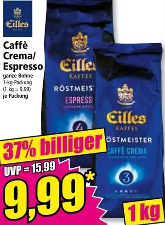 Norma Eilles Caffè Crema/Espresso 1 kg Packung Angebot