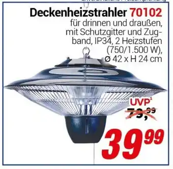 CENTERSHOP Deckenheizstrahler 70102 Angebot