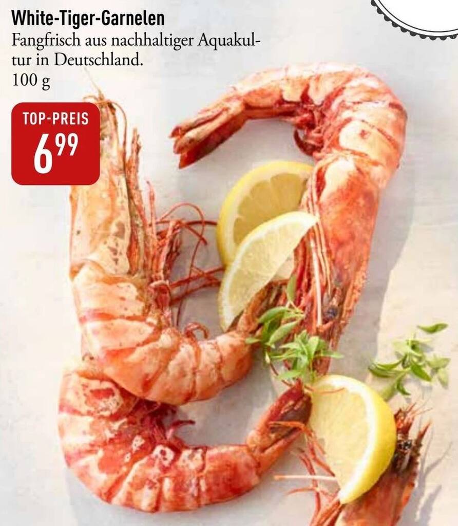 WhiteTigerGarnelen 100 g Angebot bei Galeria Markthalle