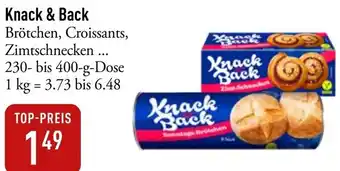 Galeria Markthalle Knack & Back Brötchen, Croissants 230-400 g Dose Angebot