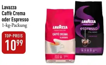 Galeria Markthalle Lavazza Caffè Crema oder Espresso 1-kg Packung Angebot