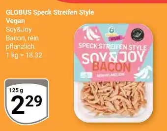 Globus GLOBUS Speck Streifen Style Vegan je 125 g Angebot