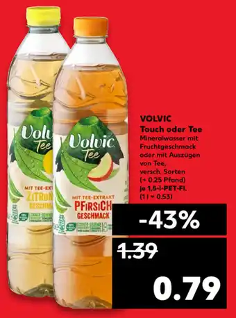 Kaufland Volvic Touch oder Tee 1,5L Angebot