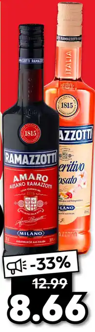 Kaufland Ramazzotti Amaro oder Aperitivo Rosato 0,7L Angebot