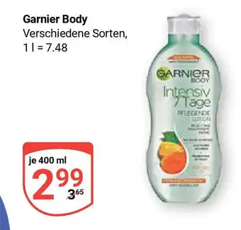 Globus Garnier Body 400ml Angebot