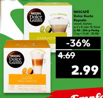 Kaufland Nescafé Dolce Gusto Kapseln 88-256g Angebot