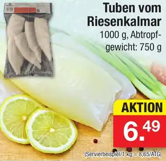 Zimmermann Tuben vom Riesenkalmar 1000 g Angebot