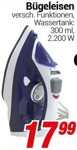 CENTERSHOP Bügeleisen Angebot