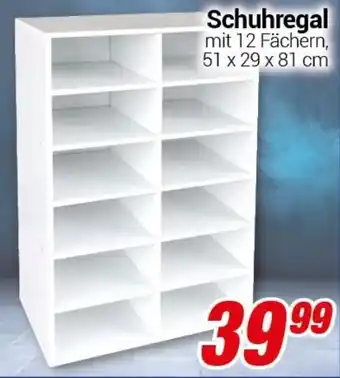 CENTERSHOP Schuhregal Angebot
