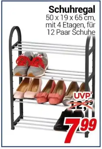 CENTERSHOP Schuhregal Angebot