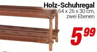CENTERSHOP Holz-Schuhregal Angebot