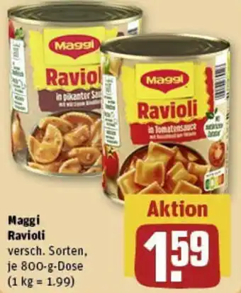 REWE Maggi Ravioli 800 g Dose Angebot