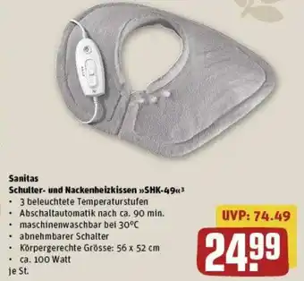 REWE Sanitas Schulter und Nackenheizkissen »SHK-49« Angebot